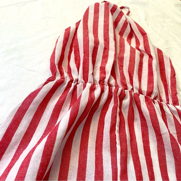 Red-Stripped Short Romper - Picture 3 of 4